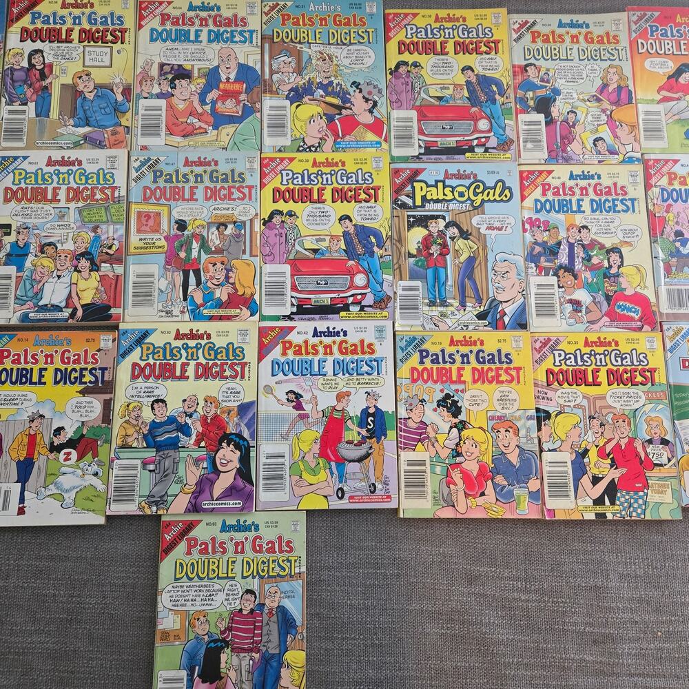 Huge Vintage Archie’s Pals ’N’ Gals Double Digest Comic Book Lot of 25 with #1 - Picture 3 of 8
